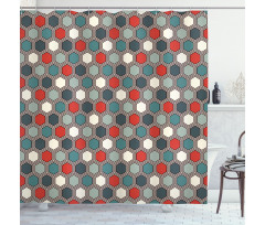 Abstract Mosaic Tiles Shower Curtain