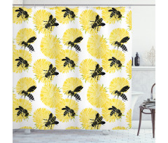 Nature Dandelion Flowers Shower Curtain