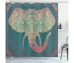 South East Asia Animal Shower Curtain