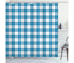 Scottish Checkered Shower Curtain