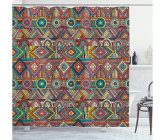 Tribal Culture Pattern Shower Curtain