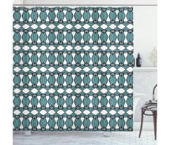 Retro Traditional Pattern Shower Curtain