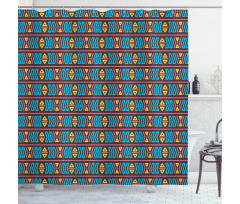 Tribal Primitive Motif Shower Curtain