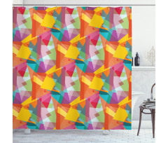 Contemporary Colorful Shower Curtain