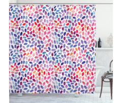 Brush Stroke Style Shower Curtain