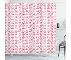 Piece of Cake Plate Shower Curtain