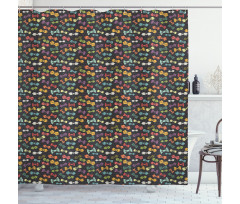 Vintage Neck Ties Dots Shower Curtain