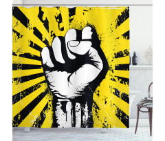 Clenched Fist Shower Curtain