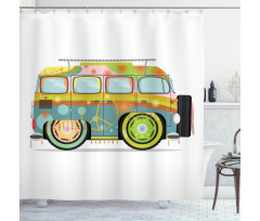 Hippie Campervan Shower Curtain