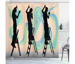 Graffiti Artist Shower Curtain