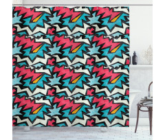 Hyped Tangle Art Shower Curtain