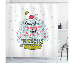 Cupcake Shower Curtain