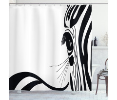 Zebra Stripes Pattern Shower Curtain