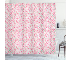Mingled Blossom Shower Curtain