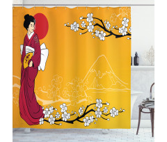 Geisha Lady Shower Curtain