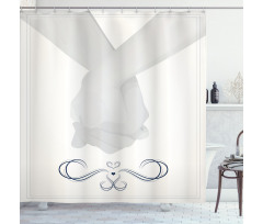 Couple Holding Hands Shower Curtain