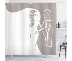 Wedding Invitation Shower Curtain