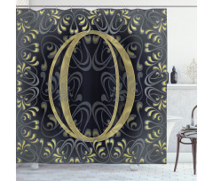 Victorian 0 Damask Shower Curtain
