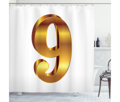 Classical 9 Sign Shower Curtain