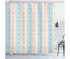 Color Transition Dots Shower Curtain