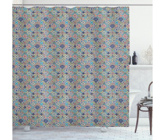 Patchwork Mosaic Tiles Shower Curtain