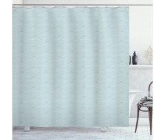 Doodle Waving Lines Shower Curtain