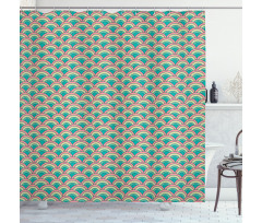 Mosaic Curves Shower Curtain