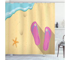 Grainy Looking Sands Shower Curtain