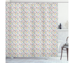 Colorful Bowties Doodle Shower Curtain