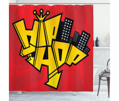 Funky Urban Skyline Shower Curtain