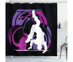 Rebel Teen Breakdancers Shower Curtain