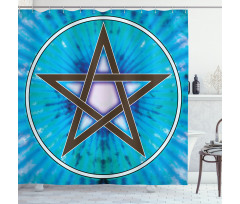 Interlaced Pentagram Shower Curtain