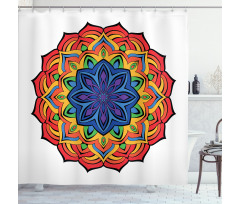 Boho Flowers Shower Curtain