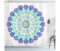 Boho Rosette Shower Curtain