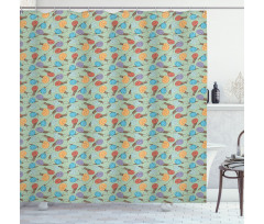 Snails and Mollusks Shower Curtain