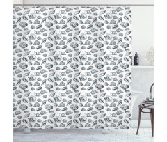 Florida Fighting Conch Shower Curtain