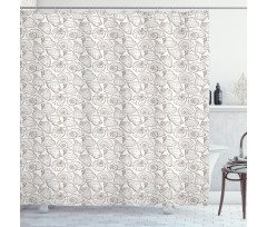 Illustration of Conchs Shower Curtain