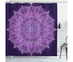 Hand-Drawn Lace Shower Curtain