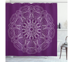 Abstract Curves Shower Curtain