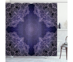 Floral Lacework Shower Curtain