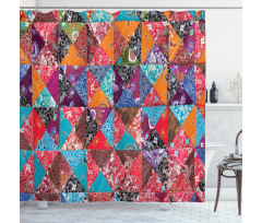 Colorful Traditional Shower Curtain