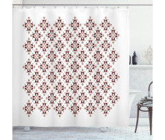 Indonesian Native Tile Shower Curtain