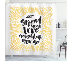 Spread Your Love Shower Curtain
