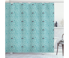 Snippet Connivent Sparrow Shower Curtain