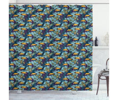 Keel-Billed Toucan Bird Shower Curtain