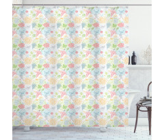 Damask Spring Pattern Shower Curtain