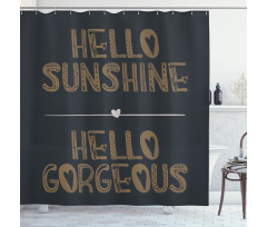 Hello Sunshine Shower Curtain