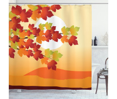 Maple Tree Branches Shower Curtain