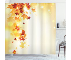 Flying Leaves Season Shower Curtain