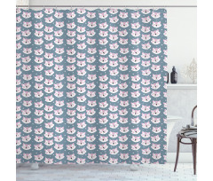 Sleeping Fox Sky Stars Shower Curtain